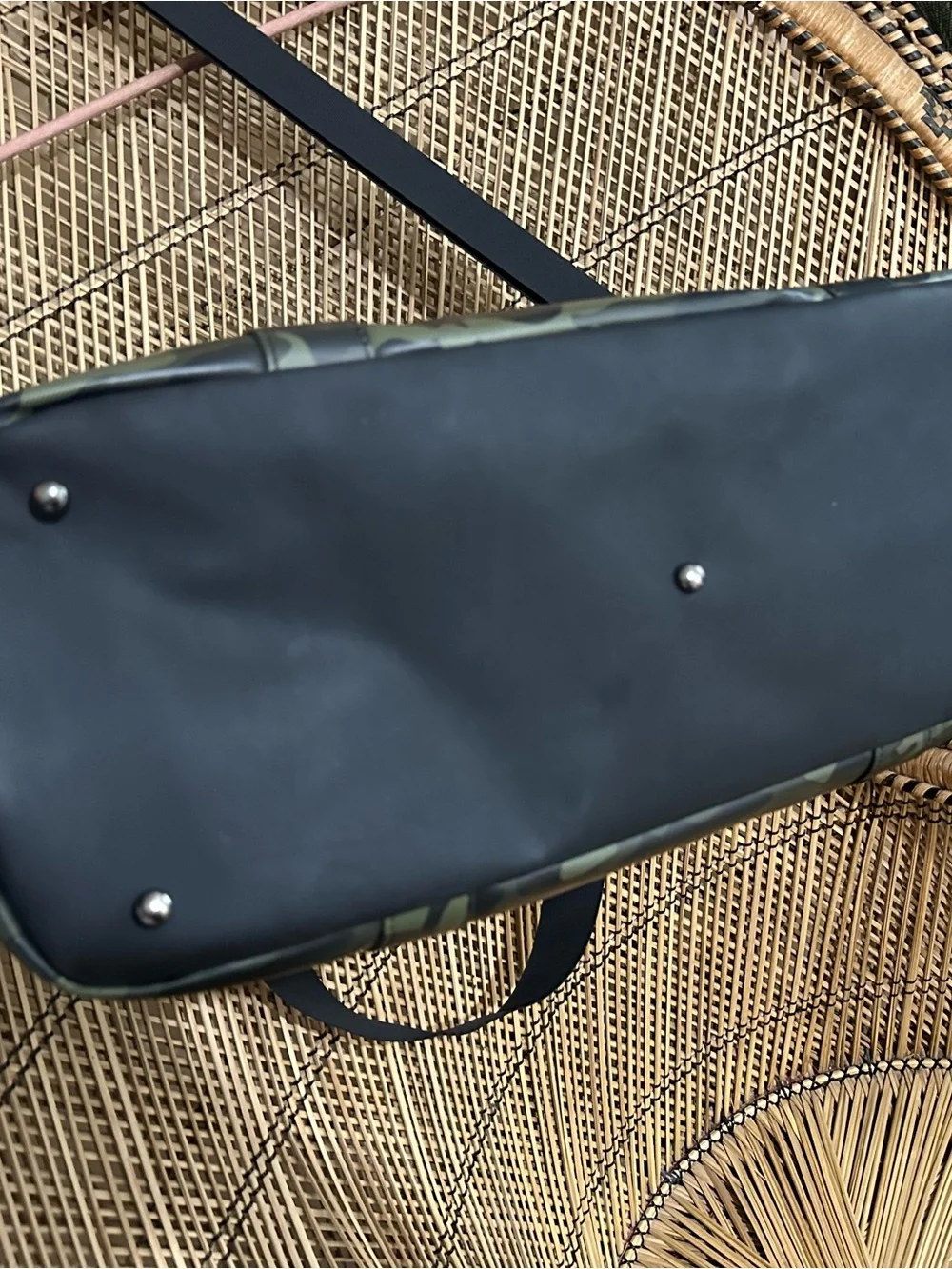Duchamp Olive Green Camo Duffel Bag
